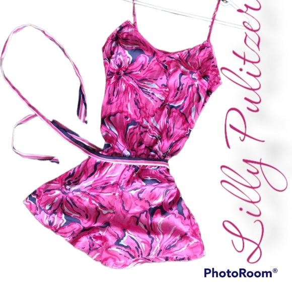 Lilly Pulitzer Pants - Lilly Pulitzer romper silky soft xs neon